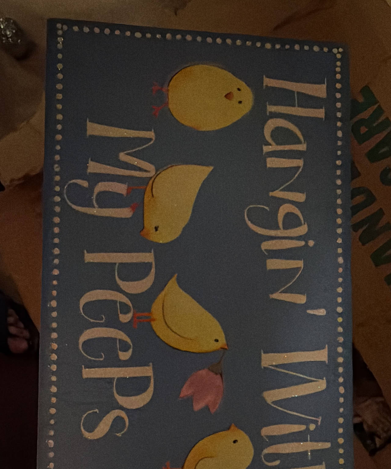 Hangin' With My Peeps Easter Wall Decor