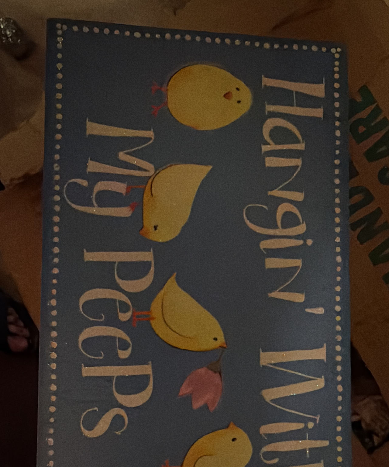 Hangin' With My Peeps Easter Wall Decor