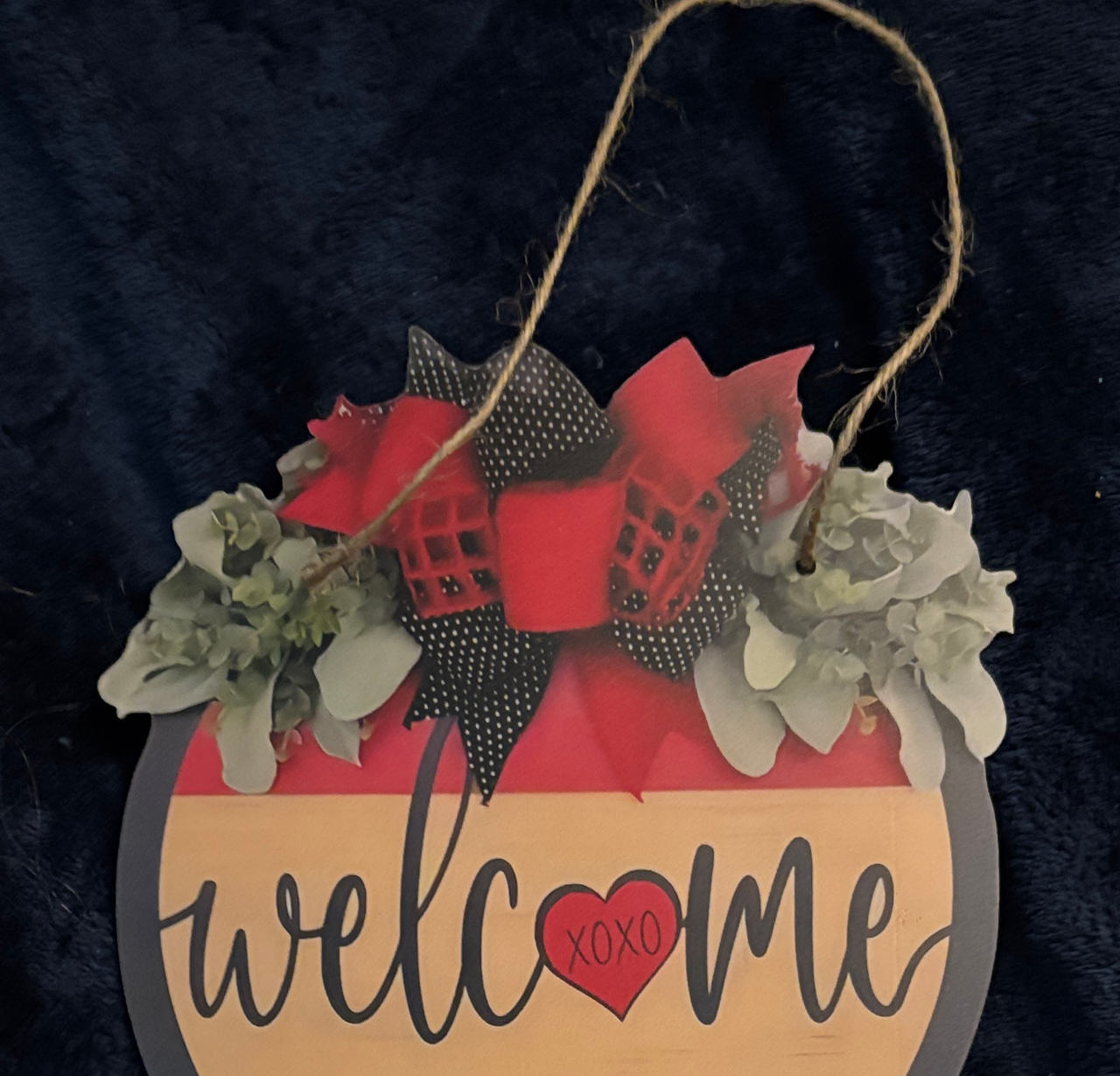 Valentine's Day Welcome Door Sign