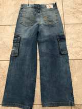 True Religion Kids Wide Leg Cargo Jeans- Size 8 - Image 4