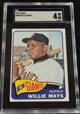 1965 Topps Willie Mays #250 SGC 4 - Image 1