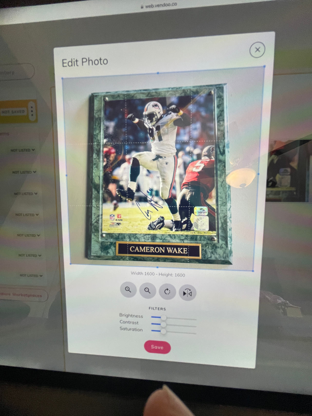 Cameron Wake Autographed Photo Plaque