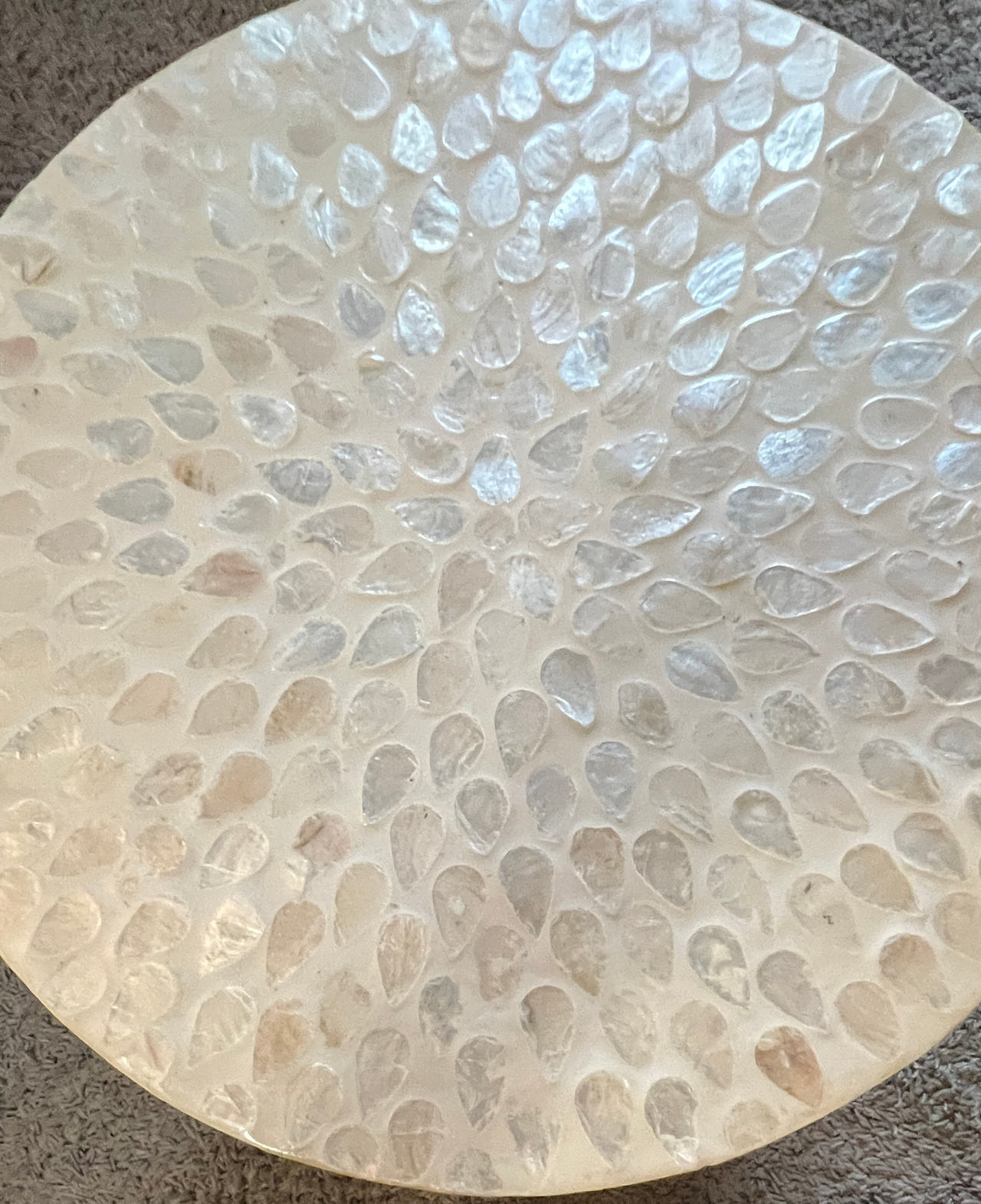 West Elm Mother of Pearl Inlay Side Table