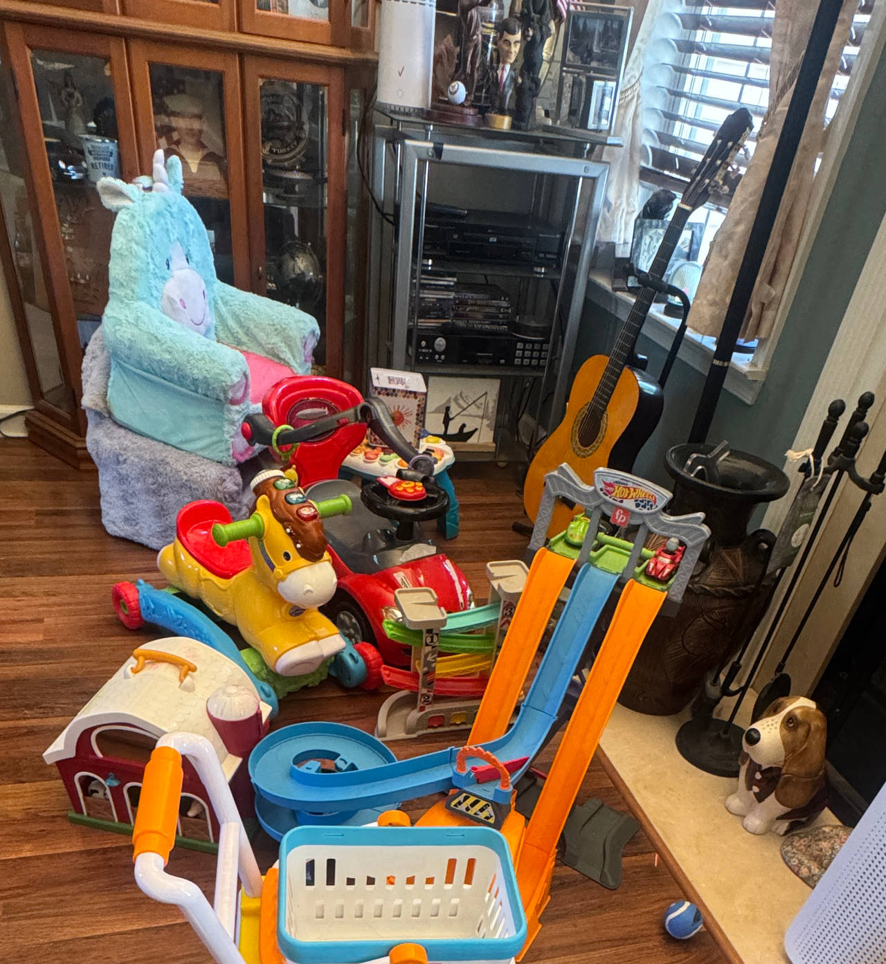 Huge Toddler Toy Lot - Riding Toys, Farm, Hot Wheels & More
