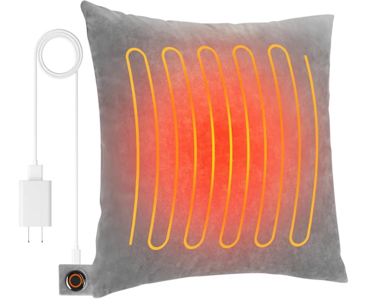 Heated Pillow for Lumbar Support, Heating Lumbar Support Pillow for Office Chair