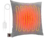 Heated Pillow for Lumbar Support, Heating Lumbar Support Pillow for Office Chair - Image 1