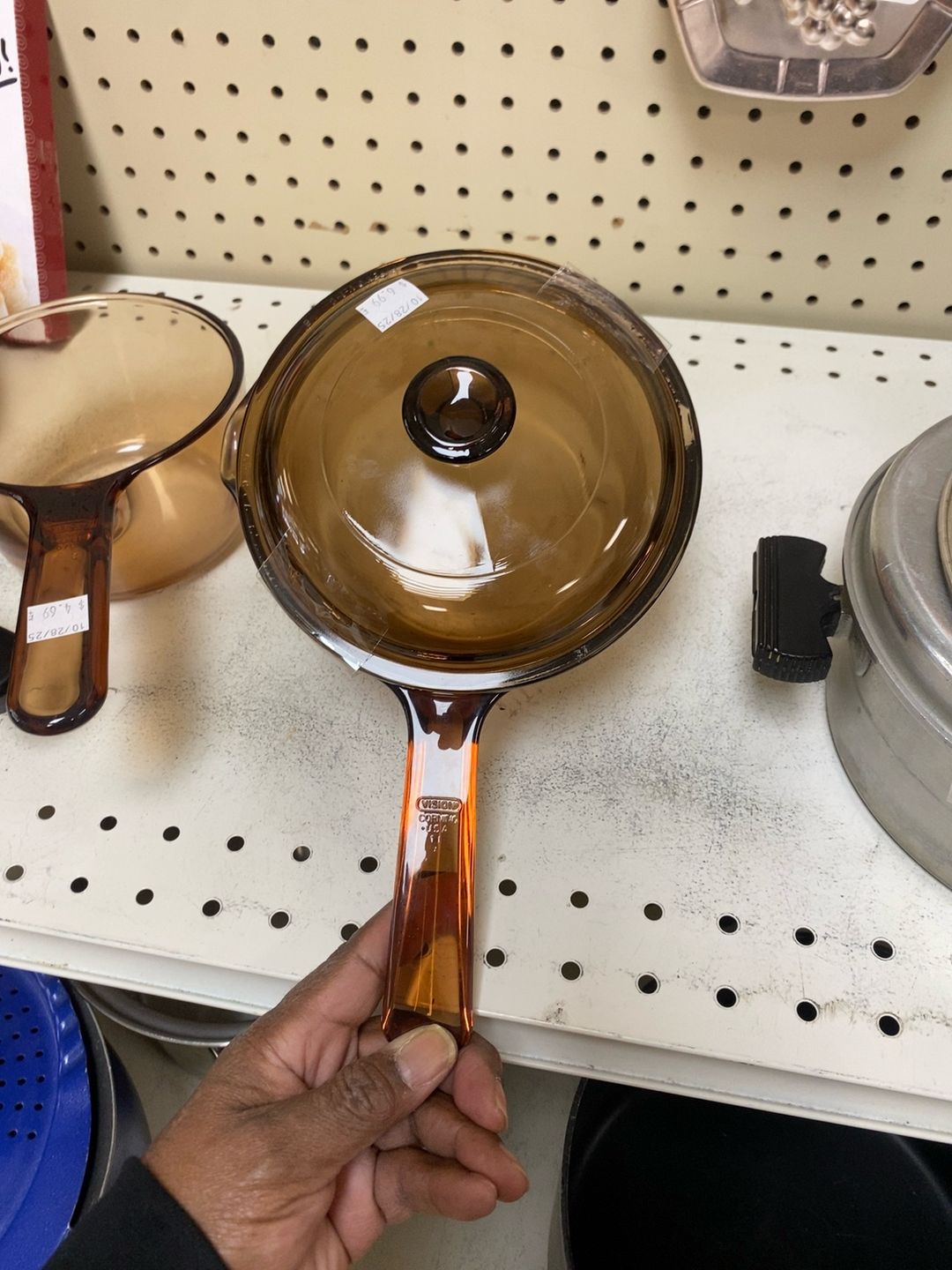 CorningWare Vision Amber 0.5L Sauce Pan with Lid