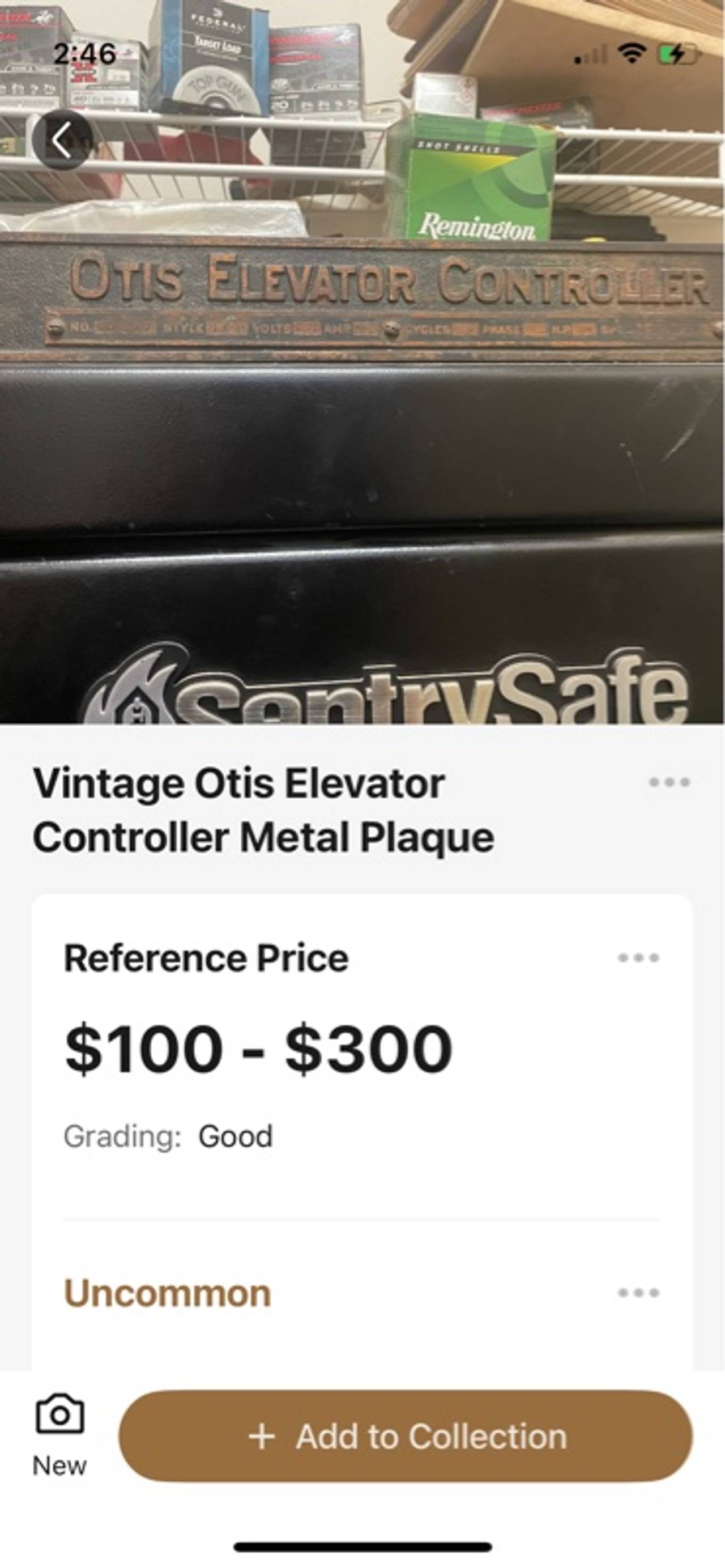 Otis Elevator Plaque Vintage Bronze Sign