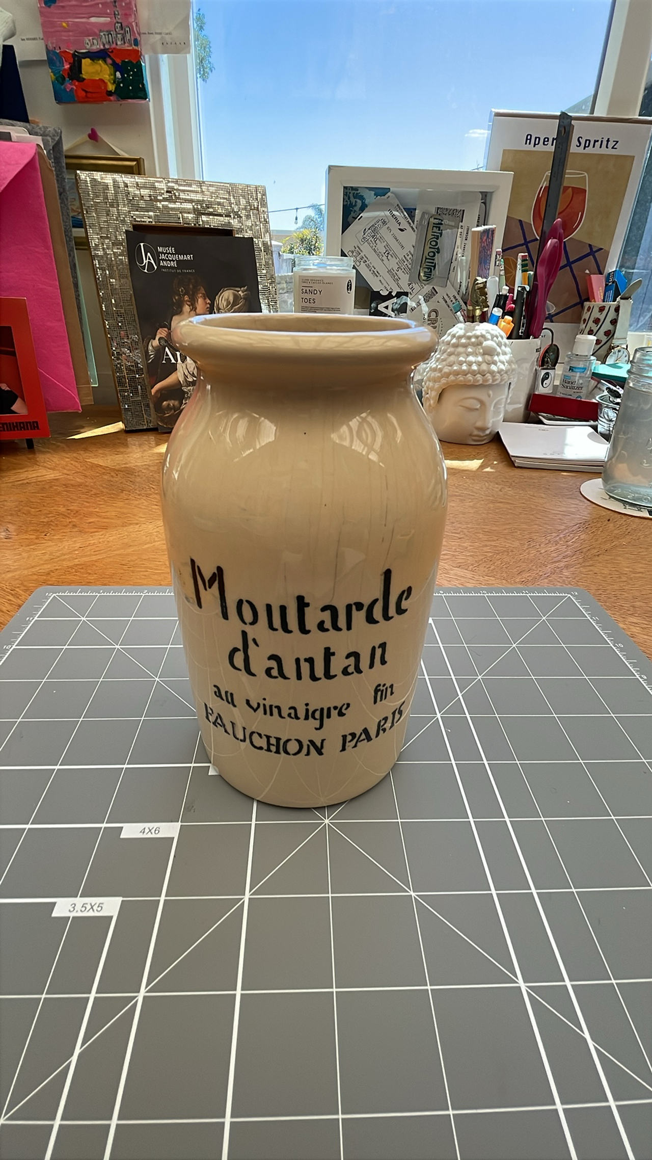 Fauchon Paris Moutarde d'Antan Stoneware Jar