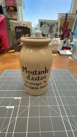 Fauchon Paris Moutarde d'Antan Stoneware Jar - Image 1
