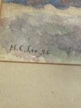 H.C. Lee Signed Watercolor Painting - Image 2