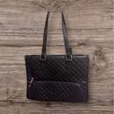 Women's Black Insulated Tote Bag/ computer bag - Image 1