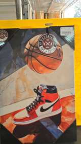 Notoriart Jordan 1 Basketball Canvas Wall Art - Image 2