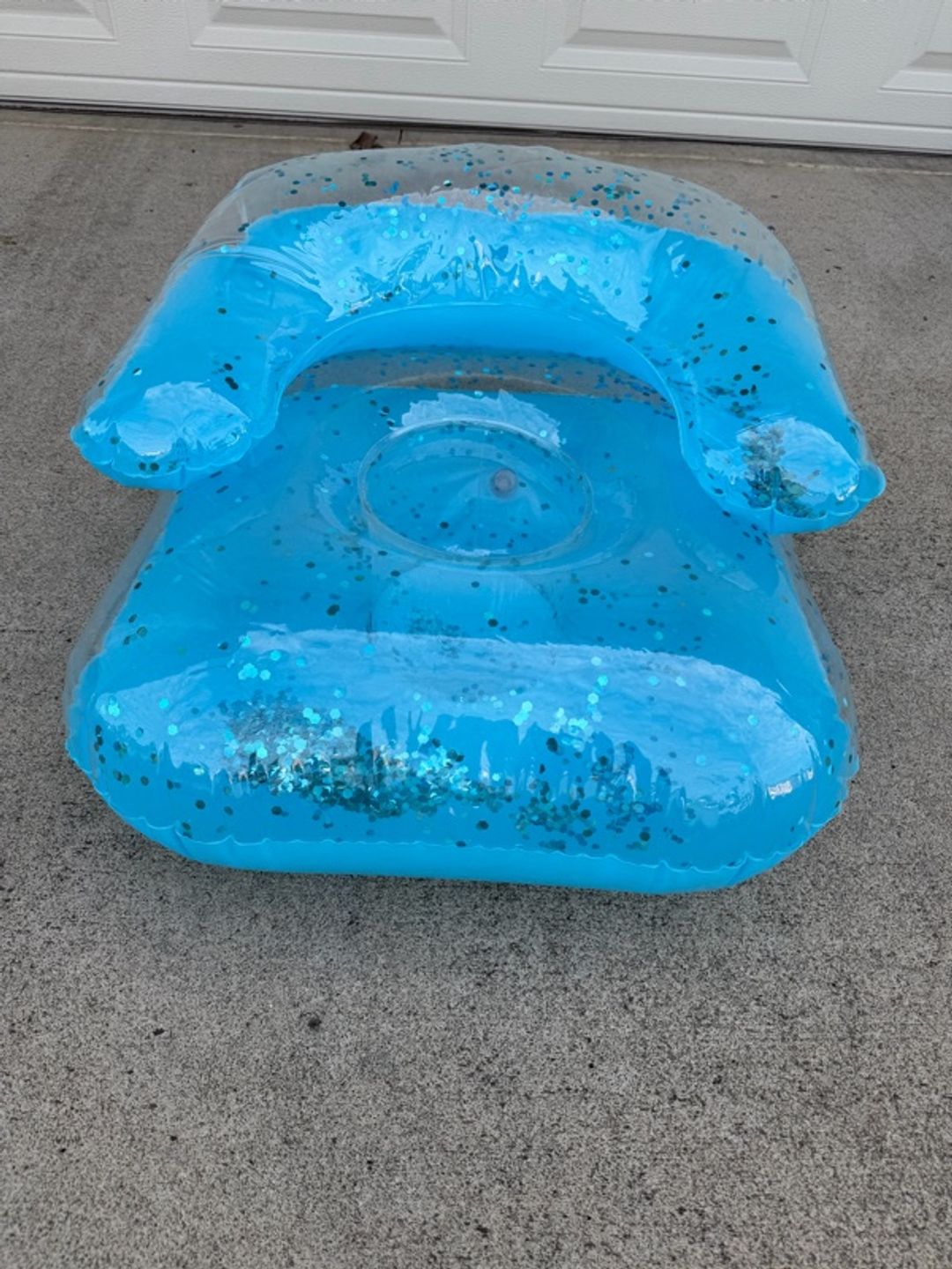 Kid’s Inflatable Sofa Chair Blue Sequin