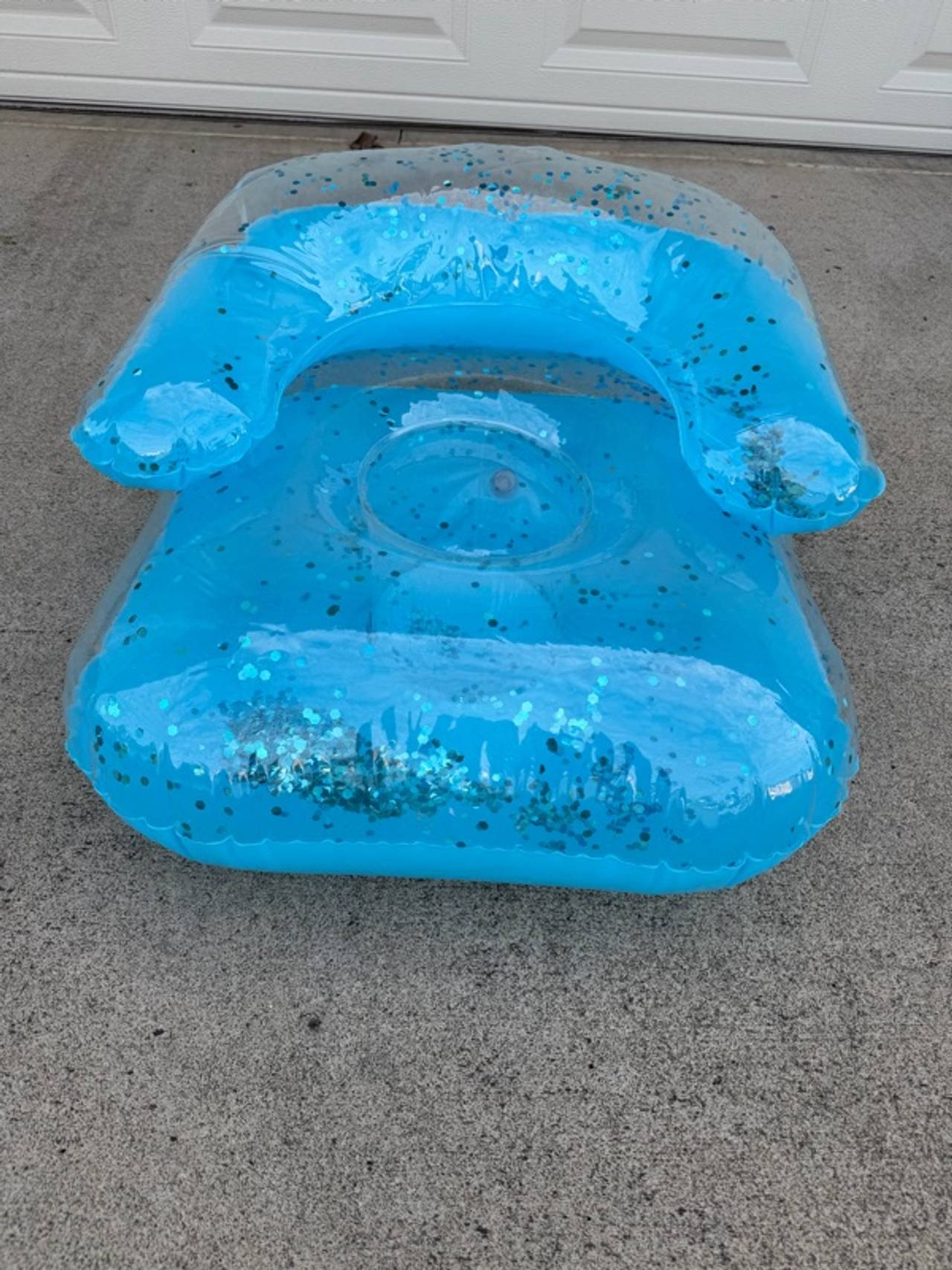 Kid’s Inflatable Sofa Chair Blue Sequin