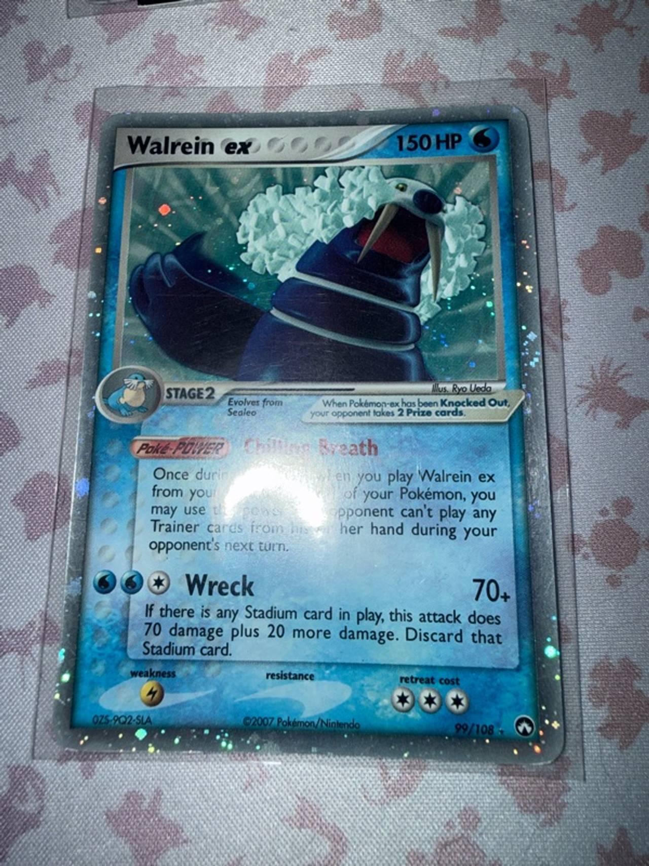 Pokemon Walrein EX Holo Power Keepers