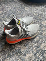 adidas Ultraboost 19 Grey Solar Red Size 8 Mens - Image 1
