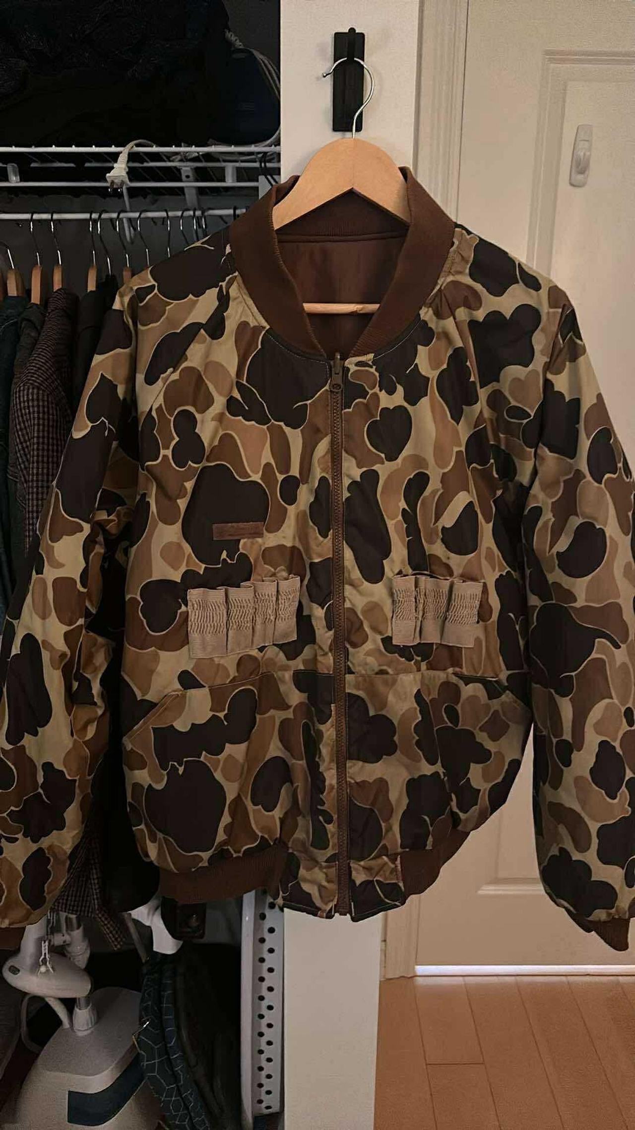  Camo Bomber Jacket reversible brown jacket 