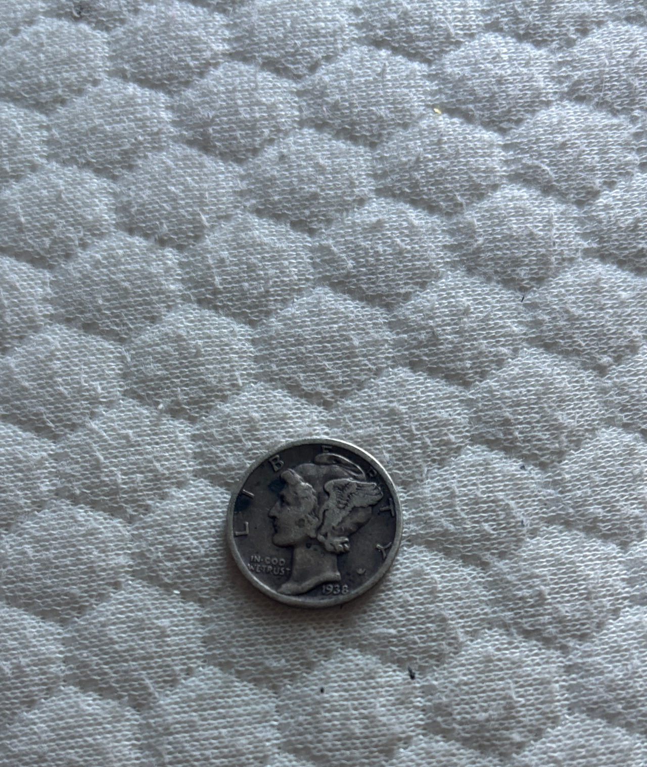 1938 Mercury Dime