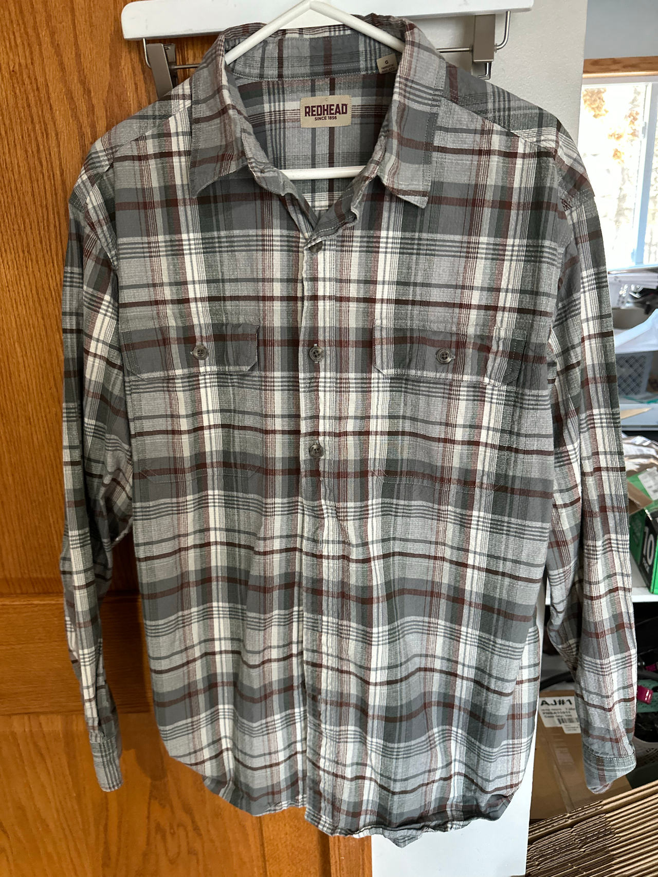 RedHead Men's Long Sleeve Plaid Flannel Shirt