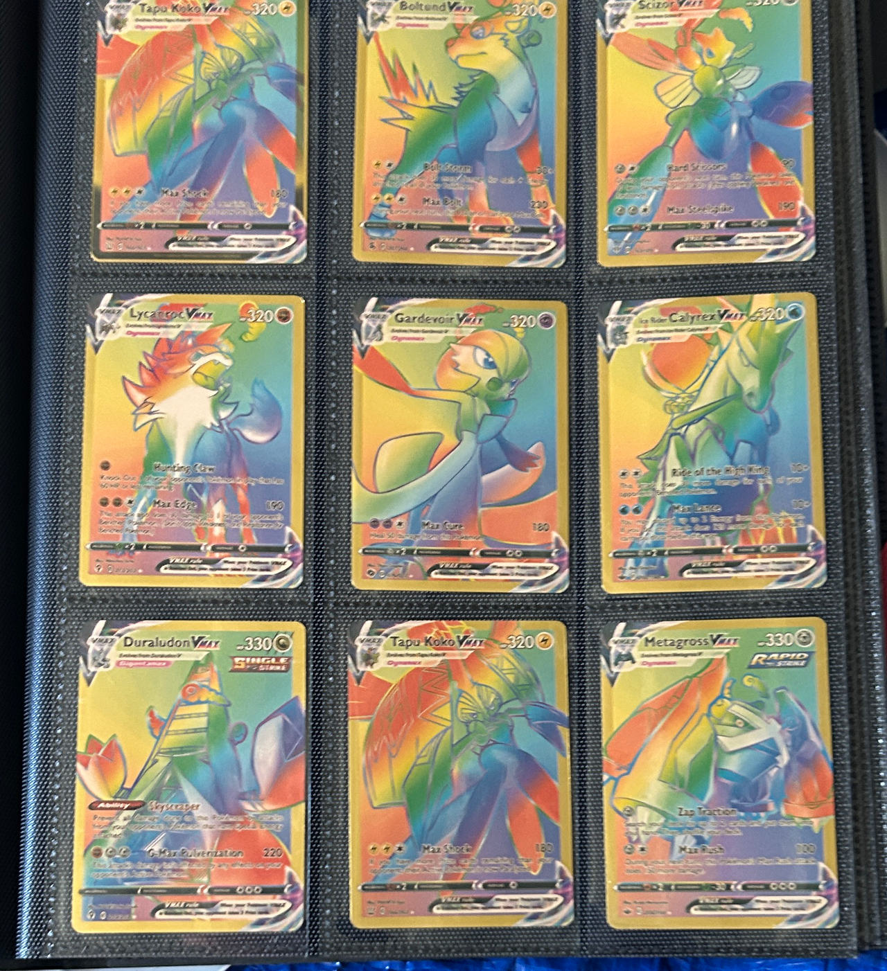 Pokémon TCG Rainbow Rare VMAX Card Lot