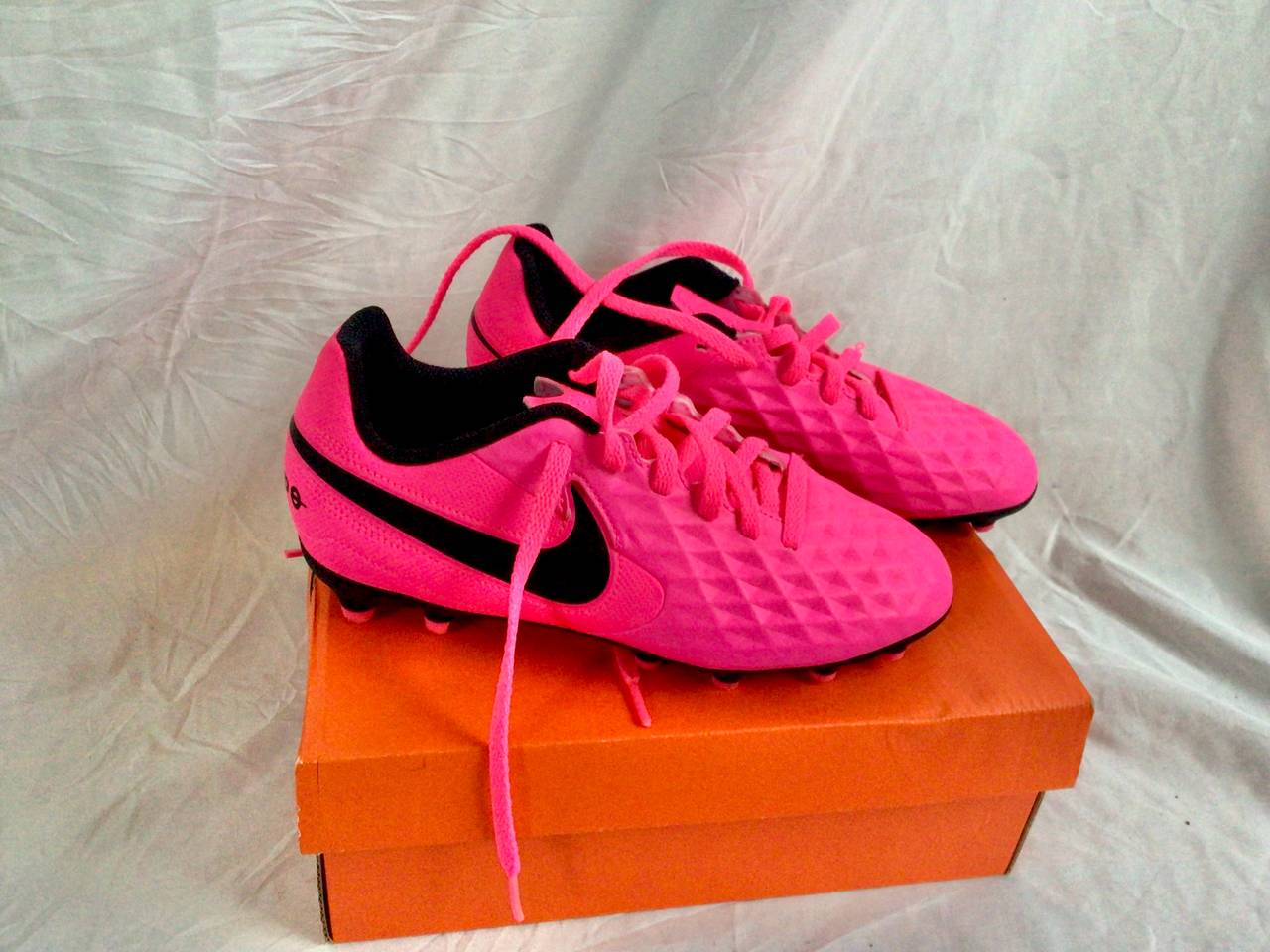 Nike cleats hot pink