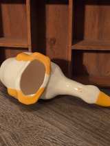 Vintage Ceramic Leaning Duck Figurine - Image 1