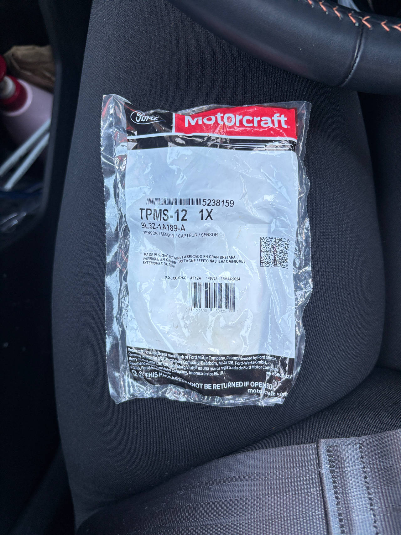 Motorcraft Tire Pressure Monitoring System (TPMS) Sensor