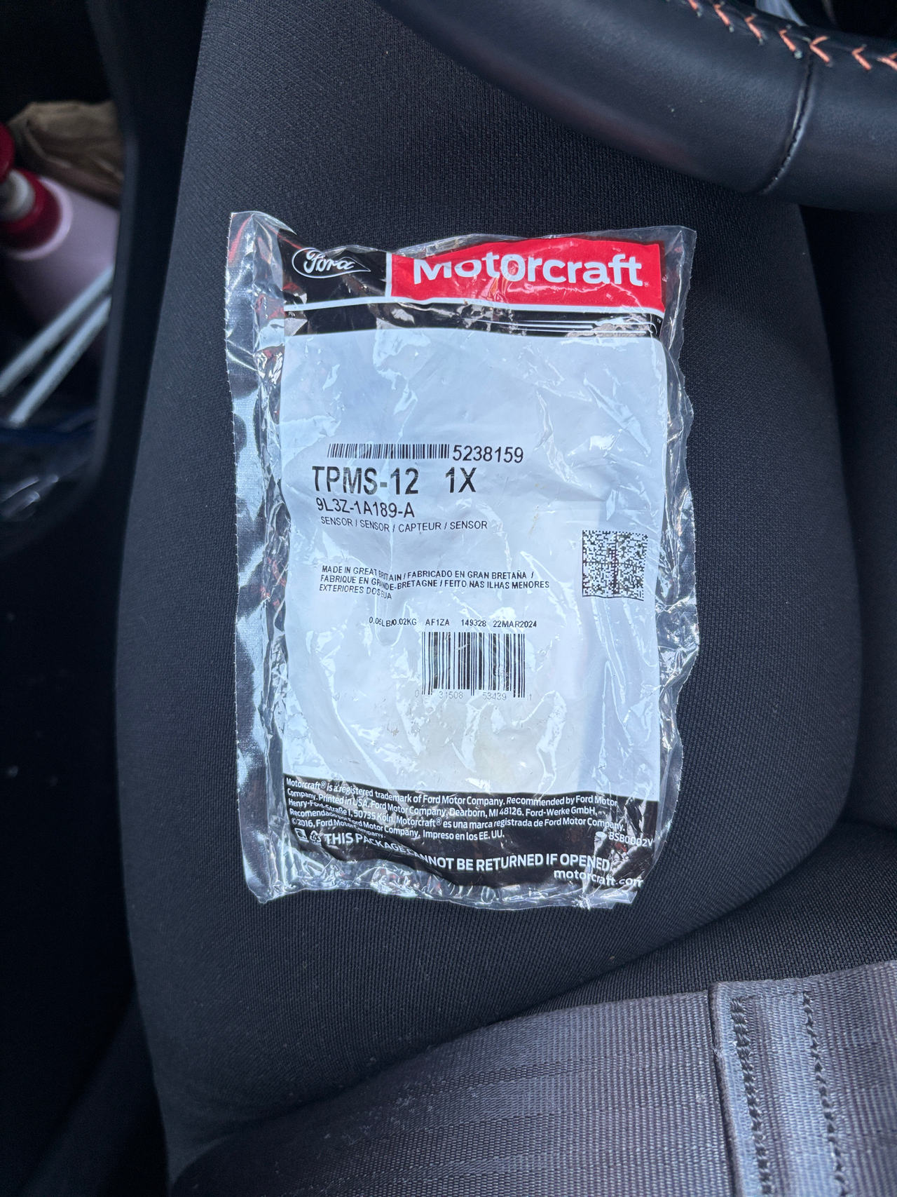 Motorcraft Tire Pressure Monitoring System (TPMS) Sensor
