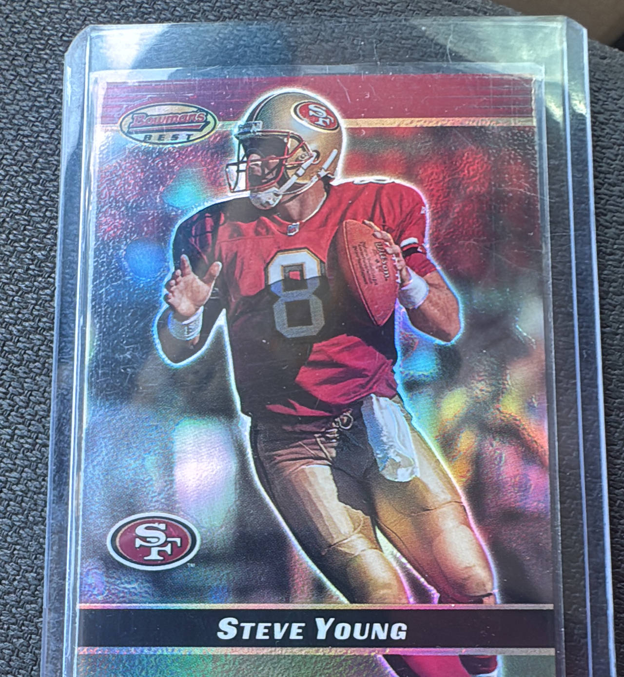 1996 Bowman's Best Steve Young Refractor #80