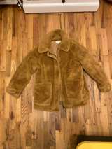 Topshop Teddy Coat Tan US 4-6 - Image 1