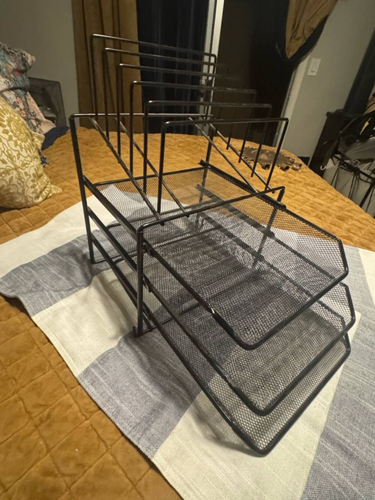 Pen+Gear Mesh Desk Organizer Black
