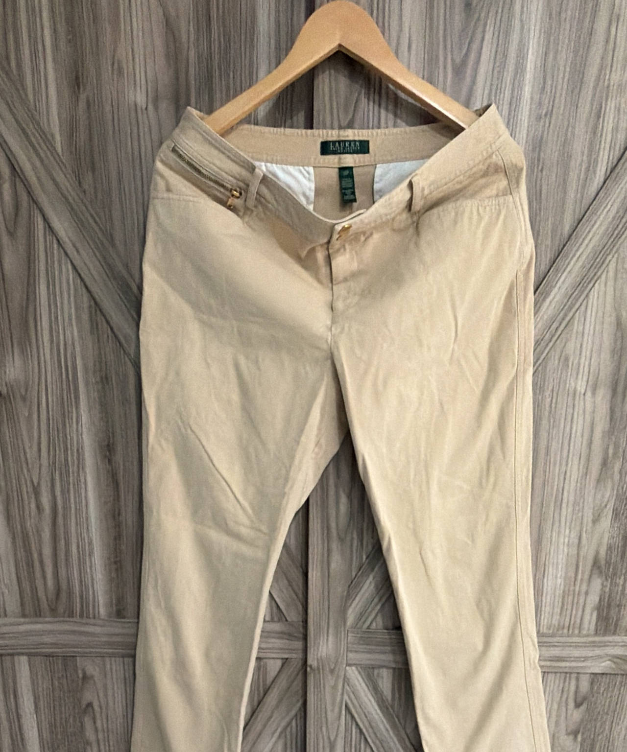 Lauren Ralph Lauren Tan Chino Pants size 12 P