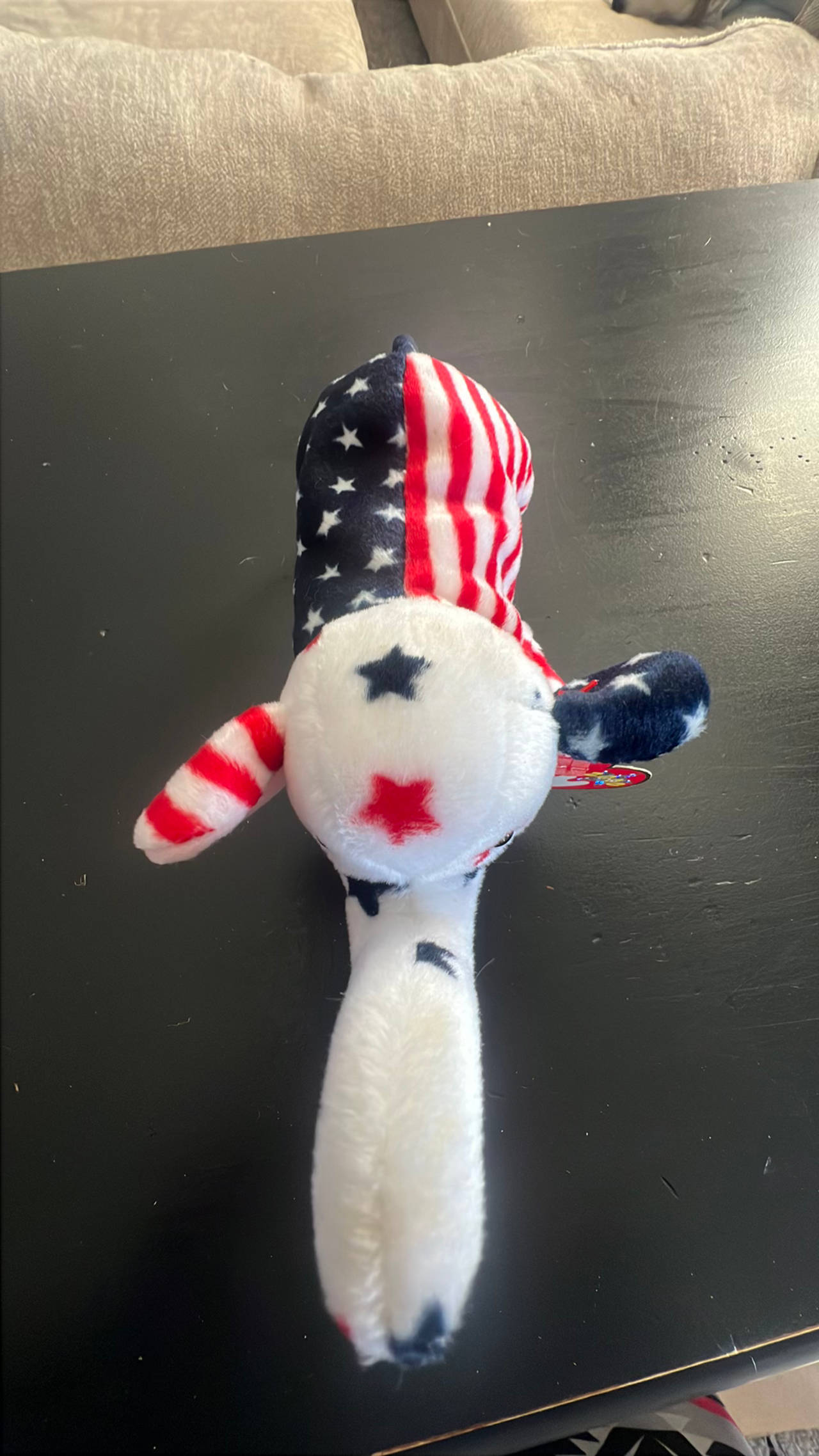 Ty Righty 2000 Red White Blue Elephant