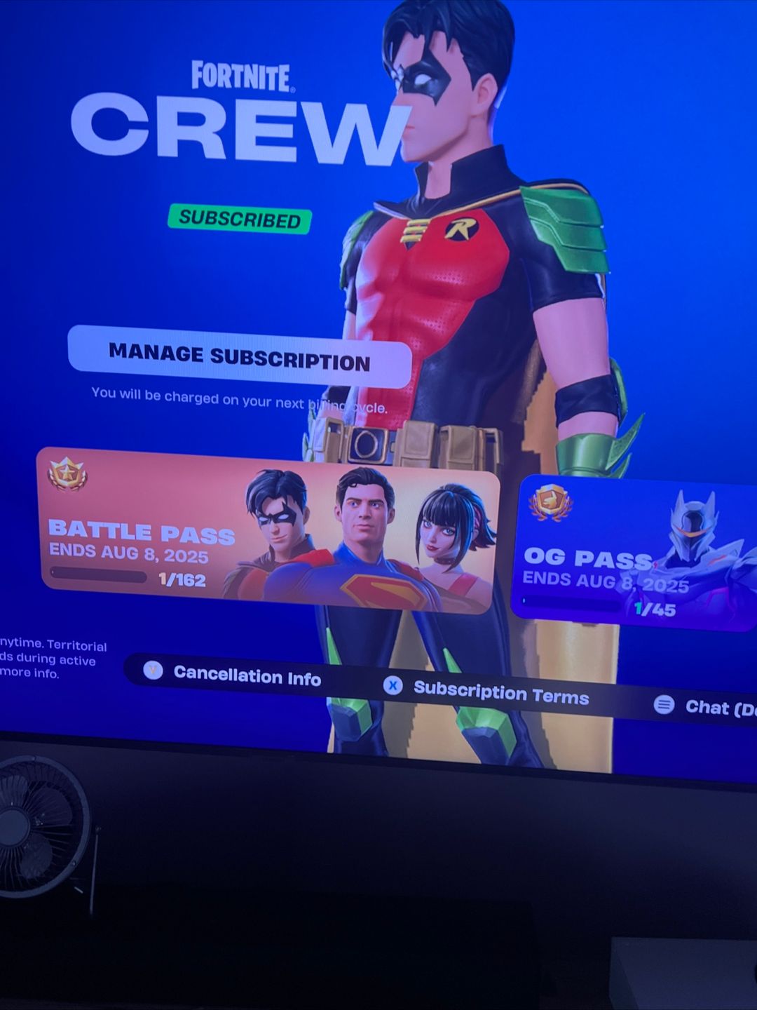 Fortnite account crew renegade raider blaze crew and more
