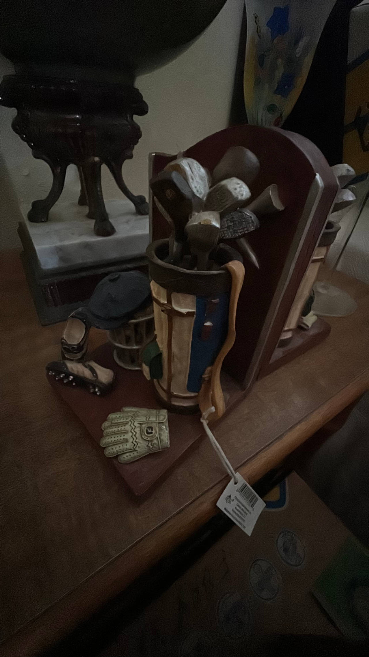 Vintage Golf Bag Bookends