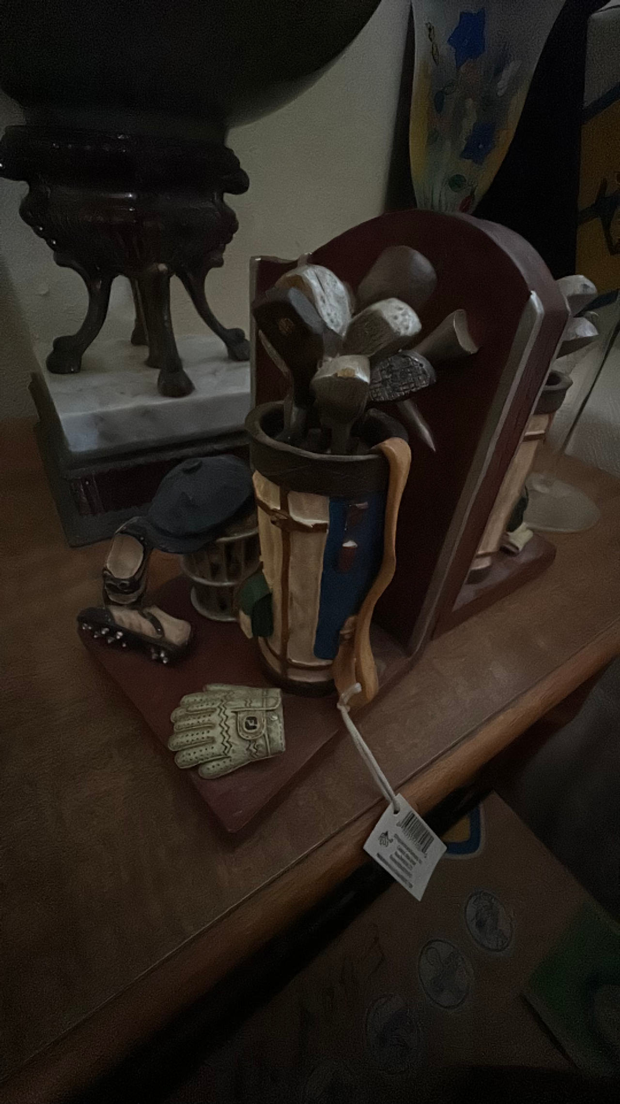 Vintage Golf Bag Bookends