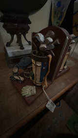 Vintage Golf Bag Bookends - Image 1