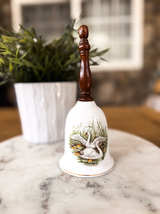 Danbury Mint Swan Porcelain Bell with Wood Handle - Image 3