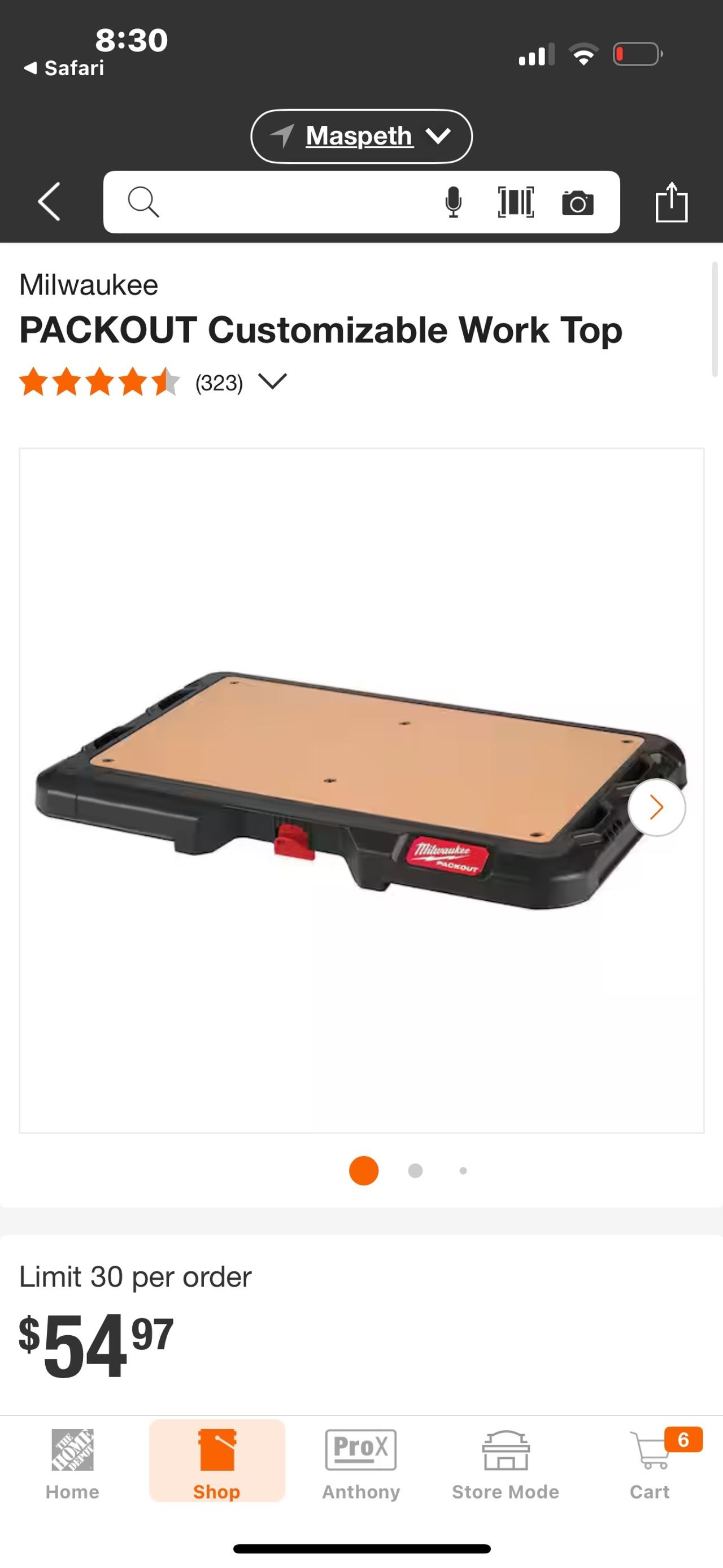 Milwaukee PACKOUT Customizable Work Top