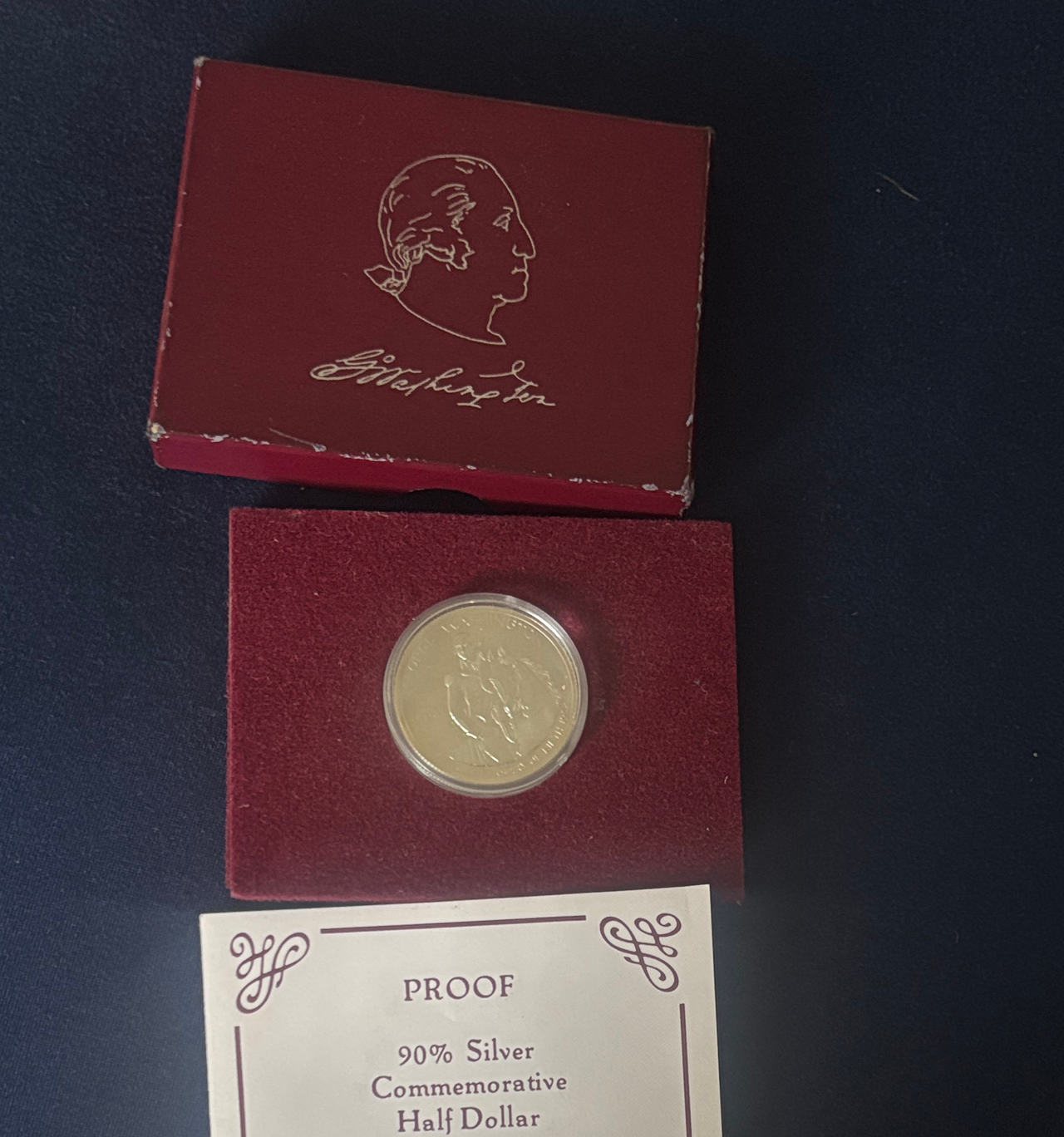 1982 George Washington 250th Anniversary Commemorative Silver Half Dollar Proof