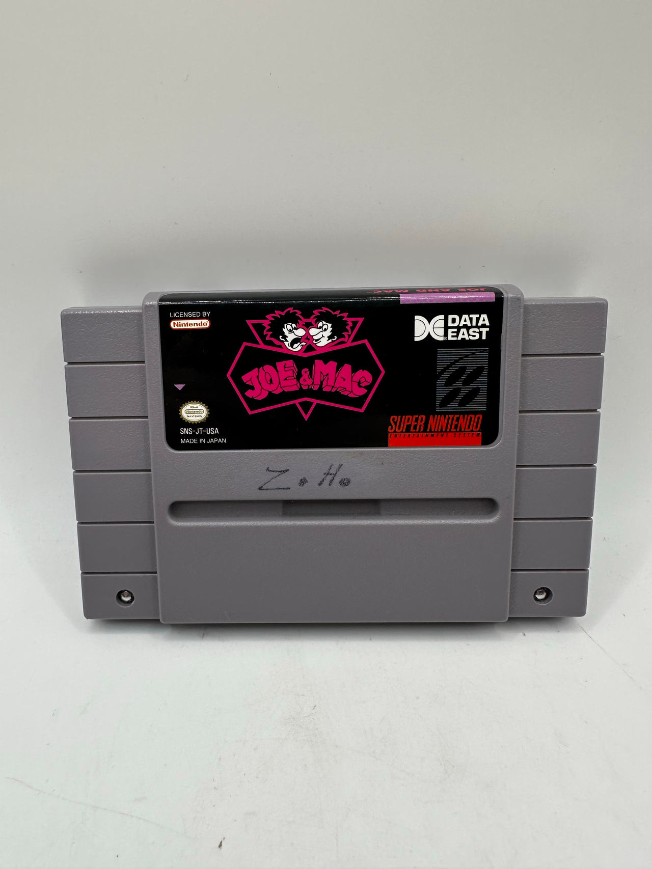 Joe and Mac 1 Data East Authentic Super Nintendo SNES Very Good TESTED