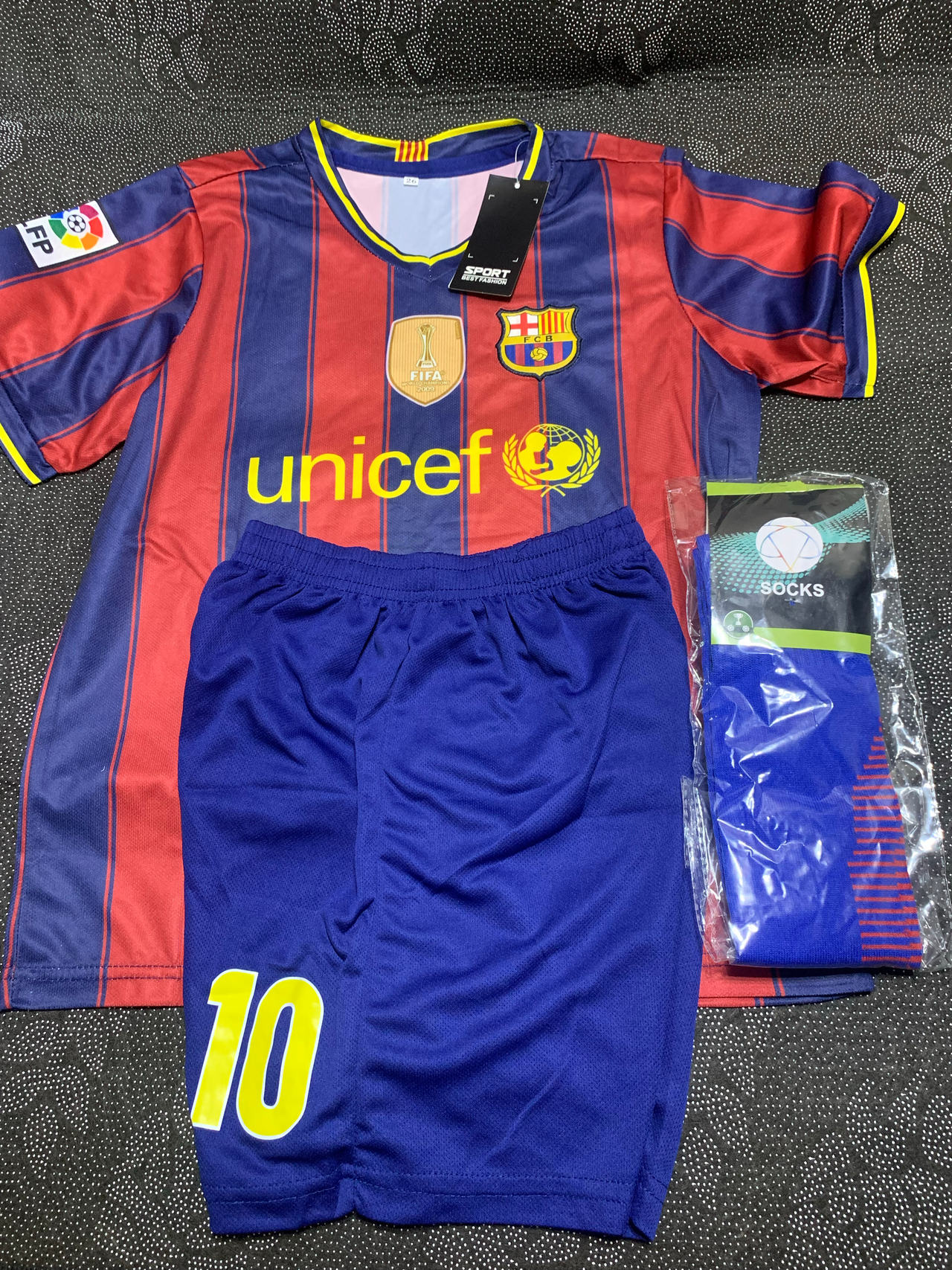 FC Barcelona 2011-12 Home Youth Soccer Kit