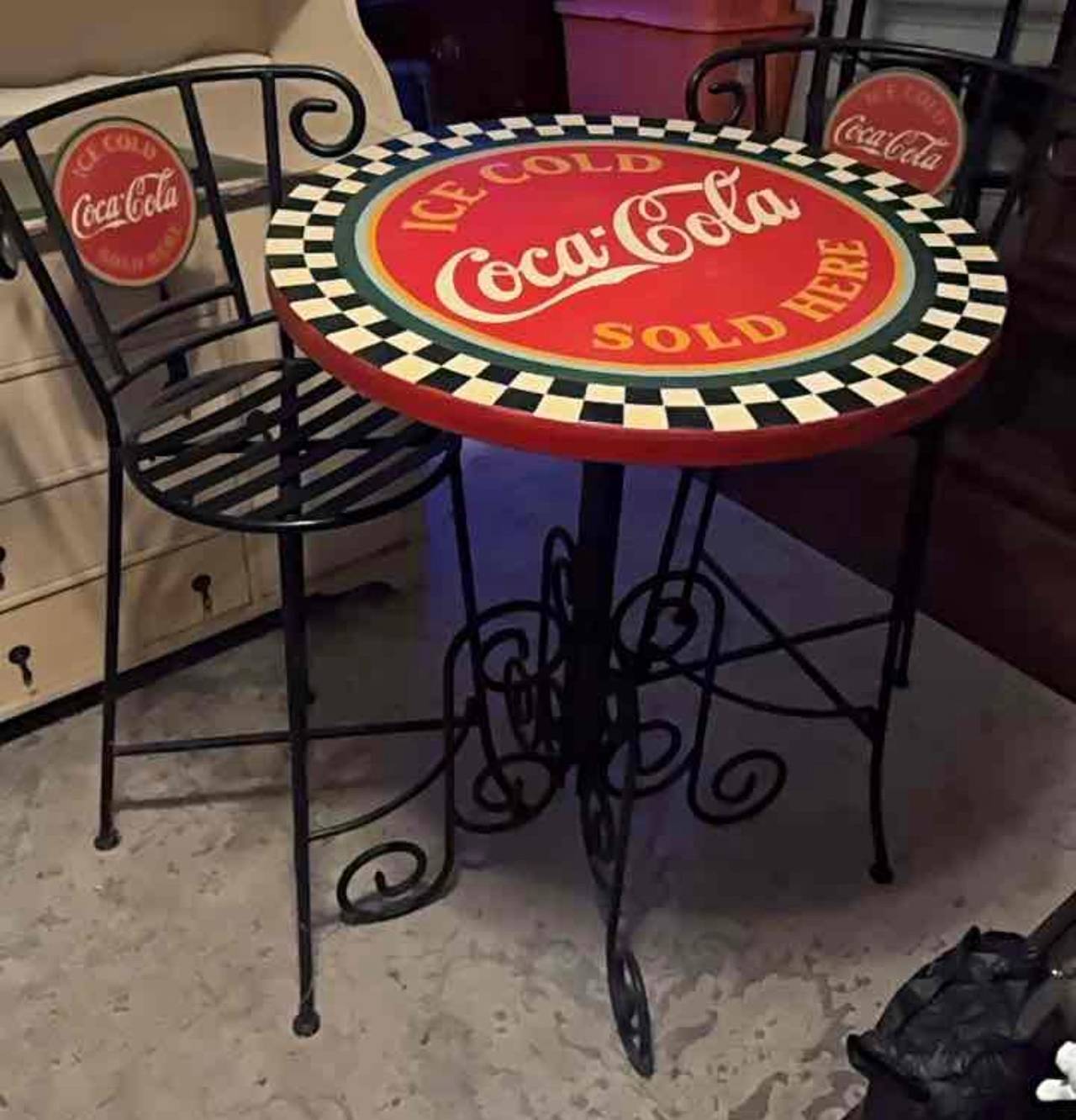 Vintage Coca-Cola 3-Piece Bistro Set