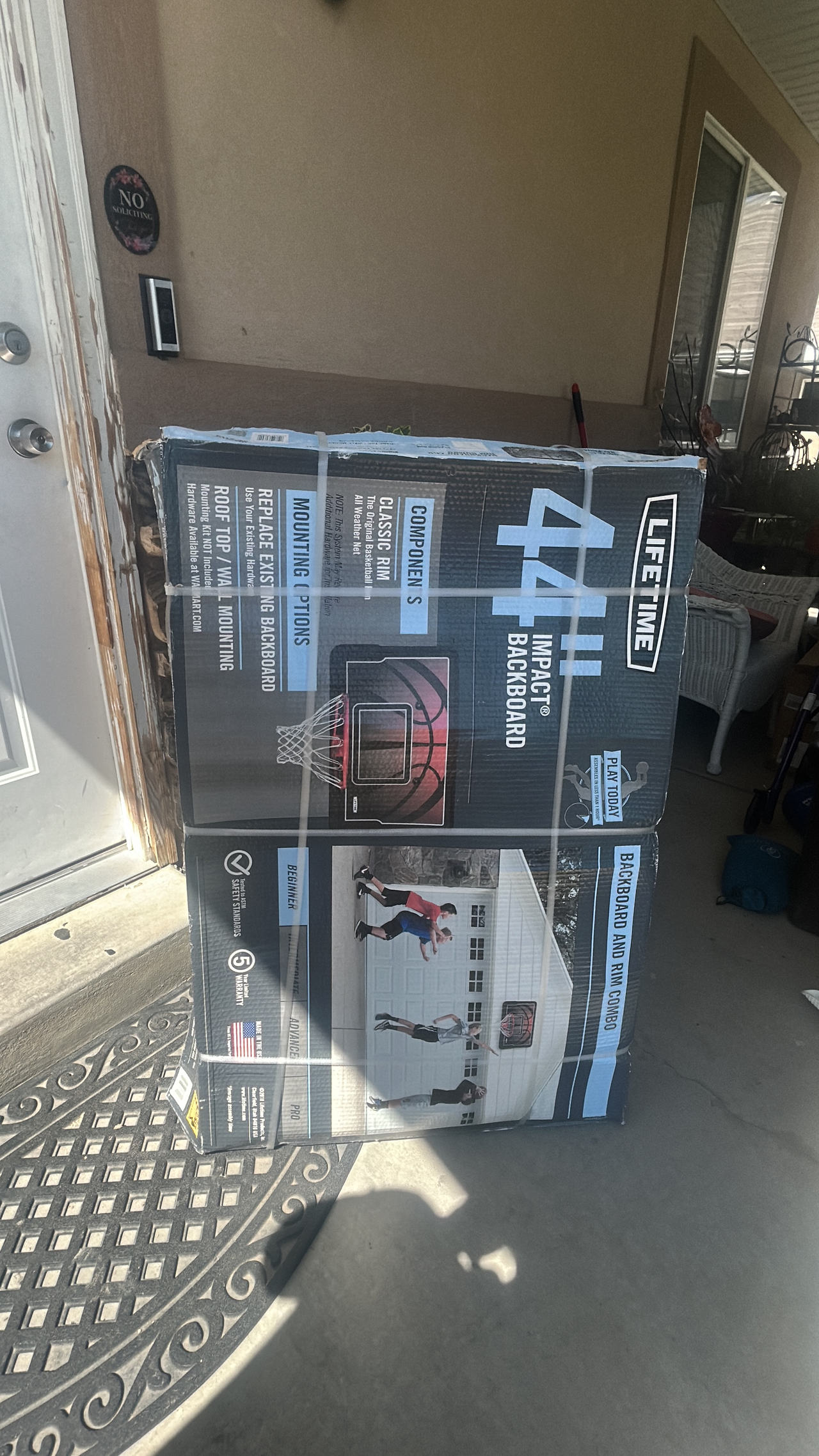 Lifetime 44-Inch Impact Backboard and Rim Combo