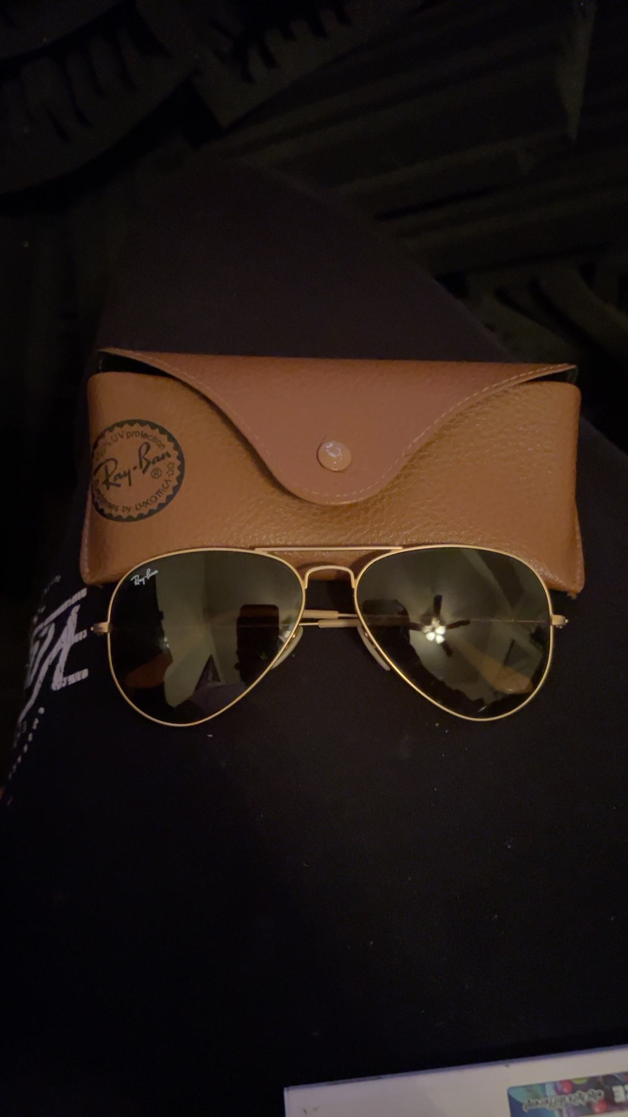 Ray-Ban Aviator Gold Metal Sunglasses