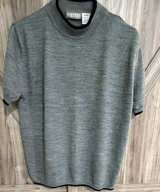 Alexis Reed Short Sleeve Mock Neck Sweater XL grey - Image 1