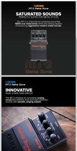 Boss MT-2 Metal Zone Distortion Pedal Black - Image 3