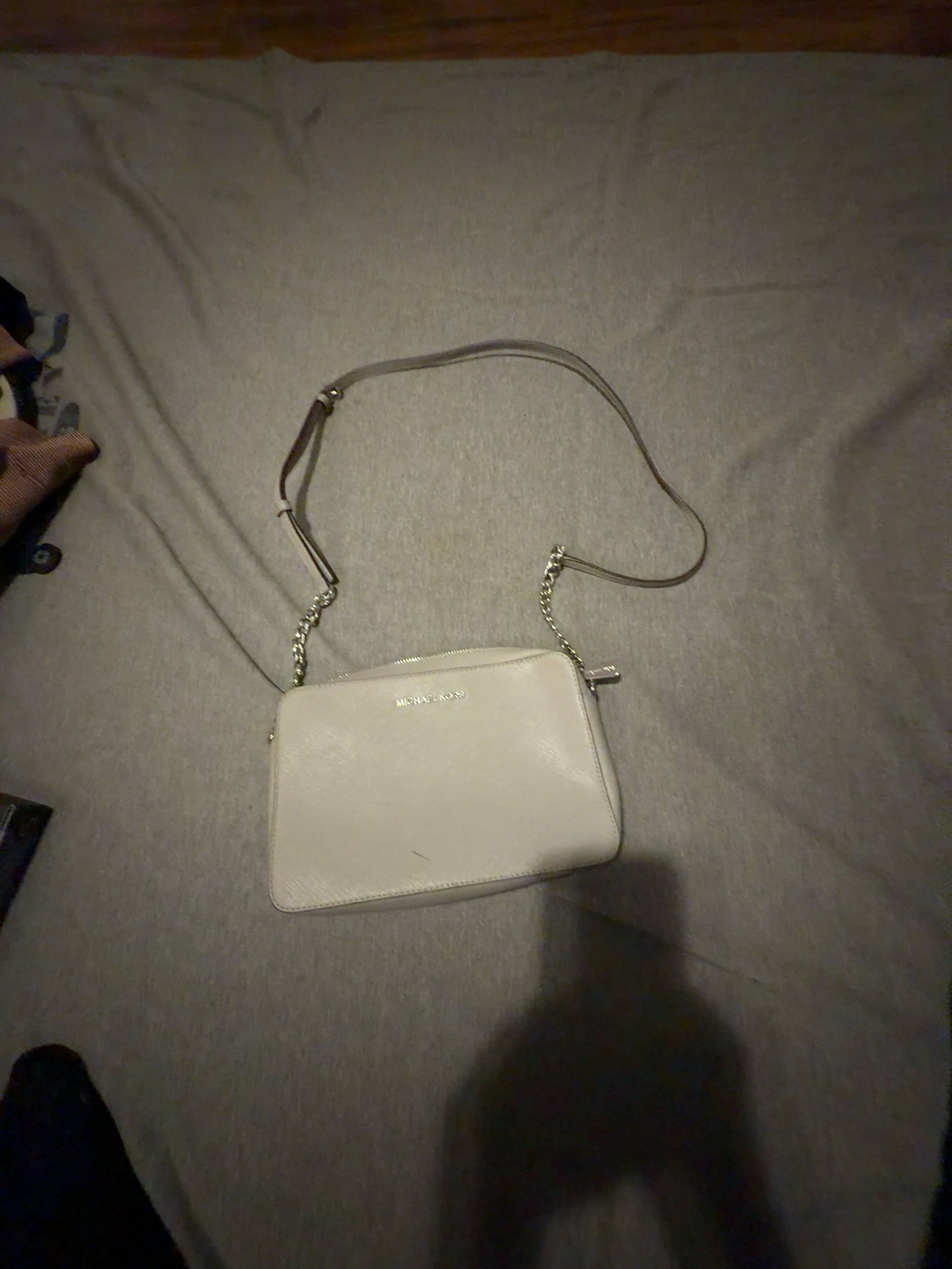 Michael Kors Jet Set Crossbody Bag Light Gray