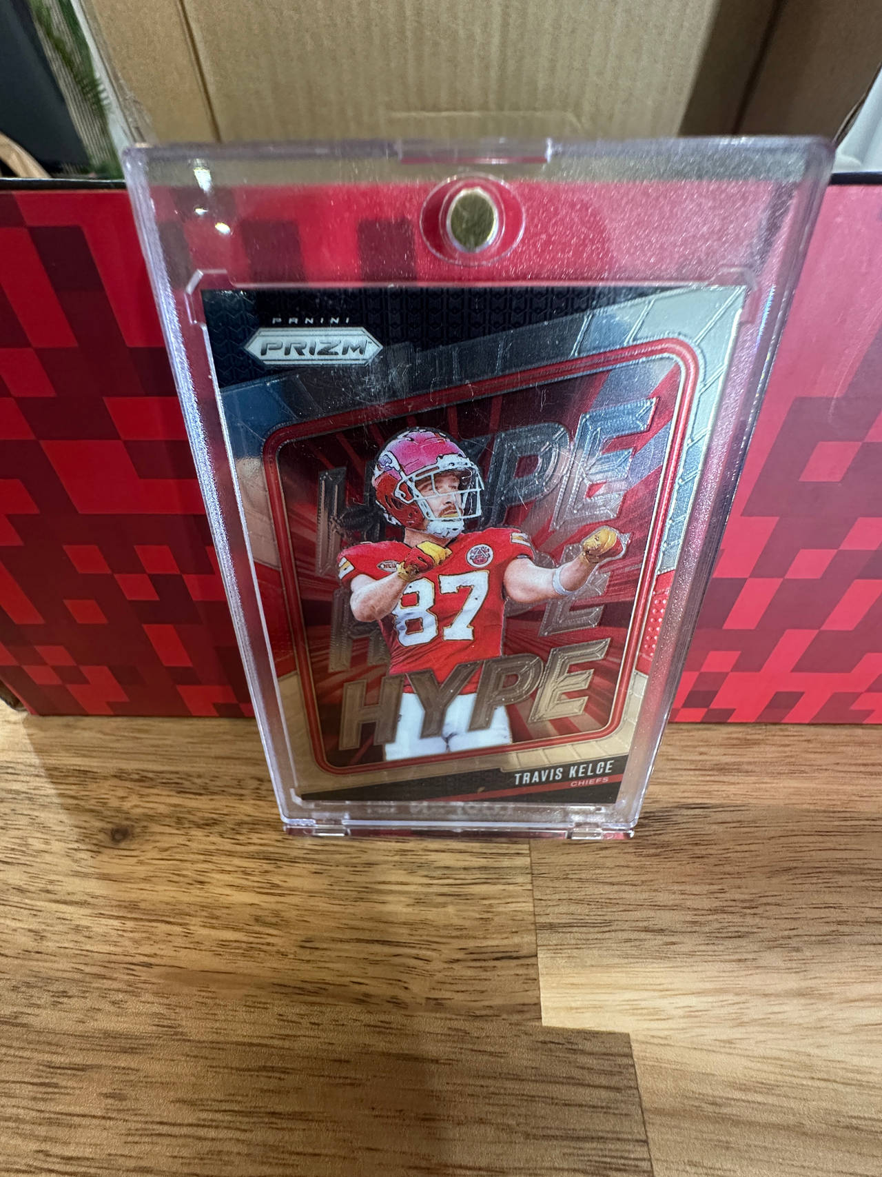 2023 Panini Prizm Travis Kelce Hype Red Prizm #H-14